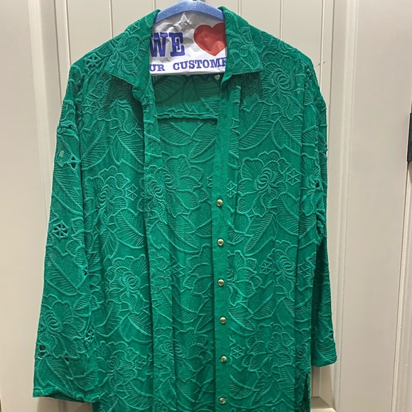 Anthropologie Tops - Akemi + Kim Green Blouse NWOT Tunic S